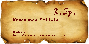 Kracsunov Szilvia névjegykártya